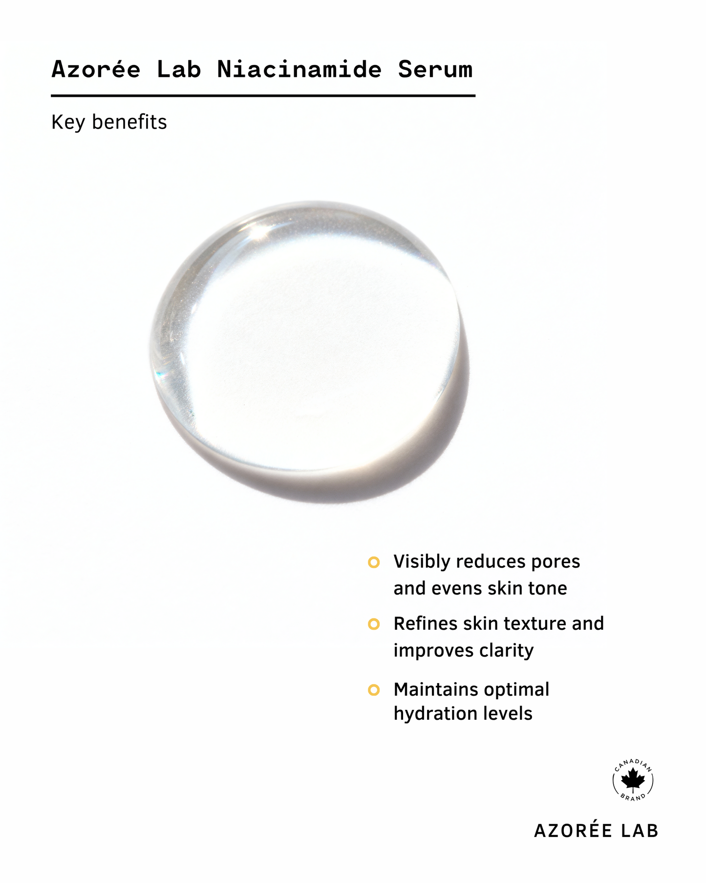 Niacinamide Serum //  Balancing & Brightening