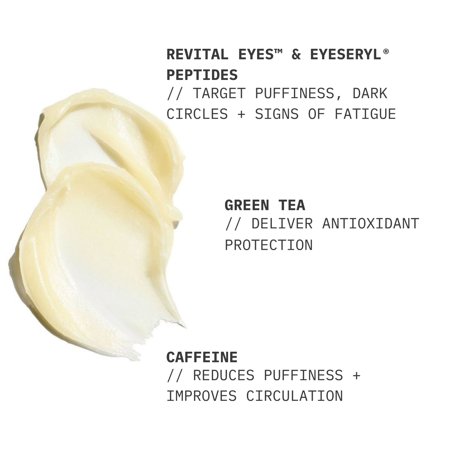 Eye Treatment Moisturizing Cream // Prickly Pear Extract + Caffeine